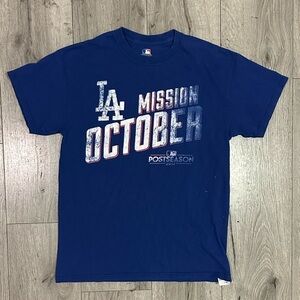 LOS ANGELES DODGERS MISSION OCTOBER 2017 POSTSEASON MLB T-Shirt Men’s MED